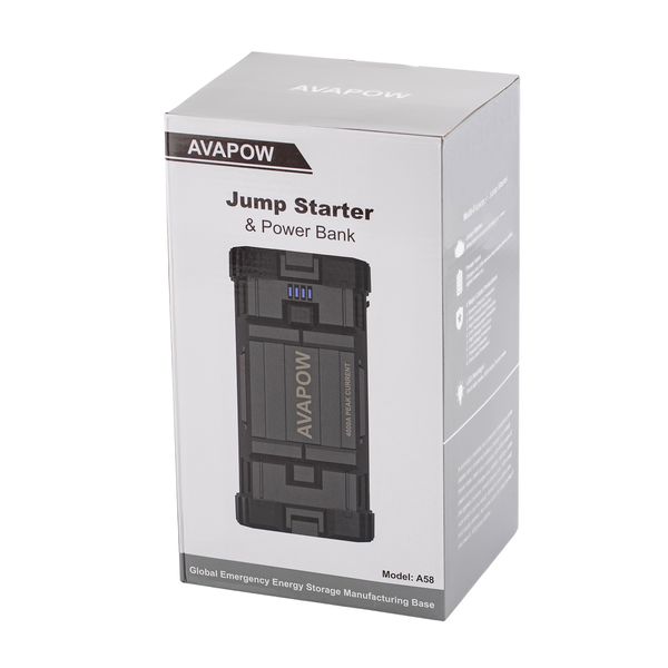 Пусковое устройство Jump Starter для авто AVAPOW A58 (4000A) 71,04 Wh/19200mAh JSA58 фото