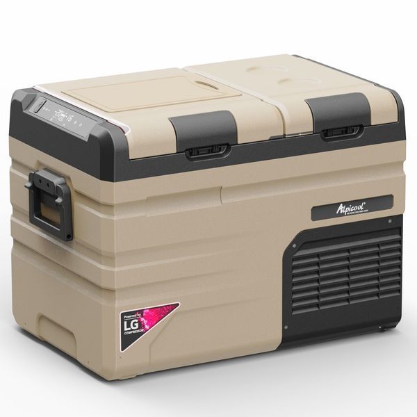 Компрессорный автохолодильник Alpicool TA35 (LG). 37 литров. Двухкамерный. До -20℃. (12, 24, 220 вольт) TA35LGP фото