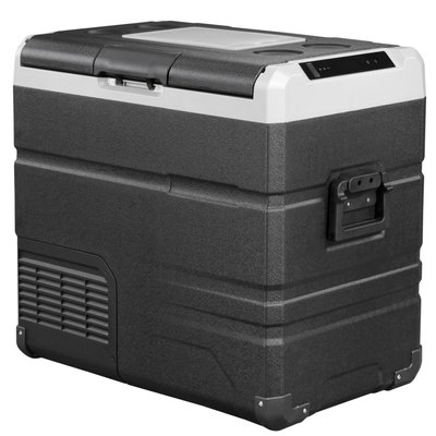 Компресорний автохолодильник Alpicool TW55. Двокамерний. Охолодження до -20℃, живлення 12, 24, 220 вольт, вбудована батарея TW55ABP фото