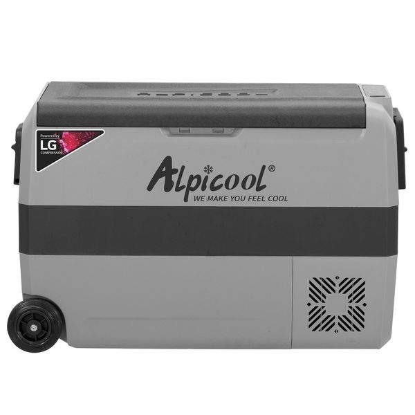 Компресорний автохолодильник Alpicool T50 (LG) (двокамерний, 50 літрів). Режим роботи до -20℃. Живлення 12, 24, 220 вольт T50LGP фото