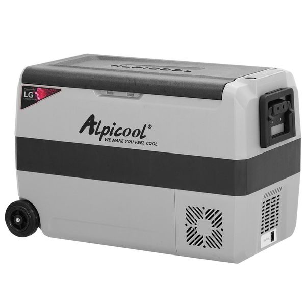 Компресорний автохолодильник Alpicool T50 (LG) (двокамерний, 50 літрів). Режим роботи до -20℃. Живлення 12, 24, 220 вольт T50LGP фото
