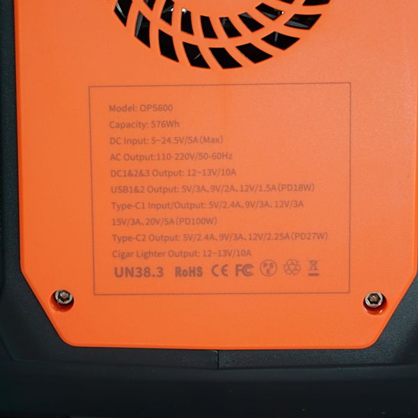Портативна зарядна станція ANVOMI OPS600 (PD100W (E-Mark), 160000 mAh, 576 Wh) OPS600PD фото